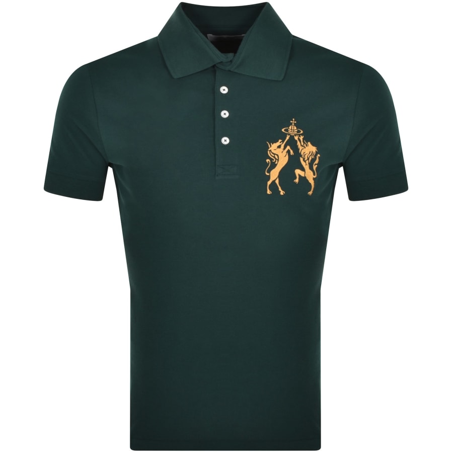 Vivienne Westwood Logo Polo T Shirt Green Mainline Menswear Australia